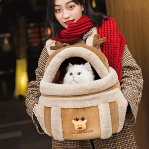 The Ultimate Plush Pet Travel Backpack Carrier