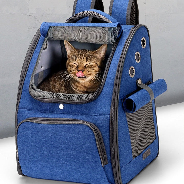Foldable Breathable Pet Carrier Backpack For Travel