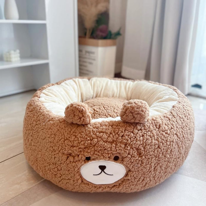 Why Your Pet Deserves the Cartoon Plush Round Nest Bed