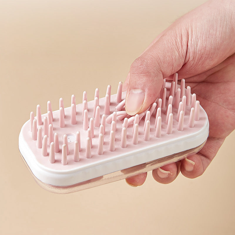 Pet Silicone Bath Massage Brush Foam Cleaning Brush