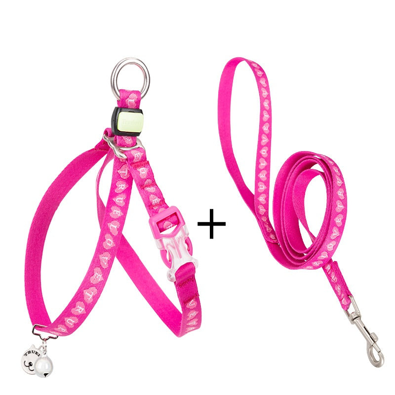 Pet Bell Chest Harness With Leash Vest Package