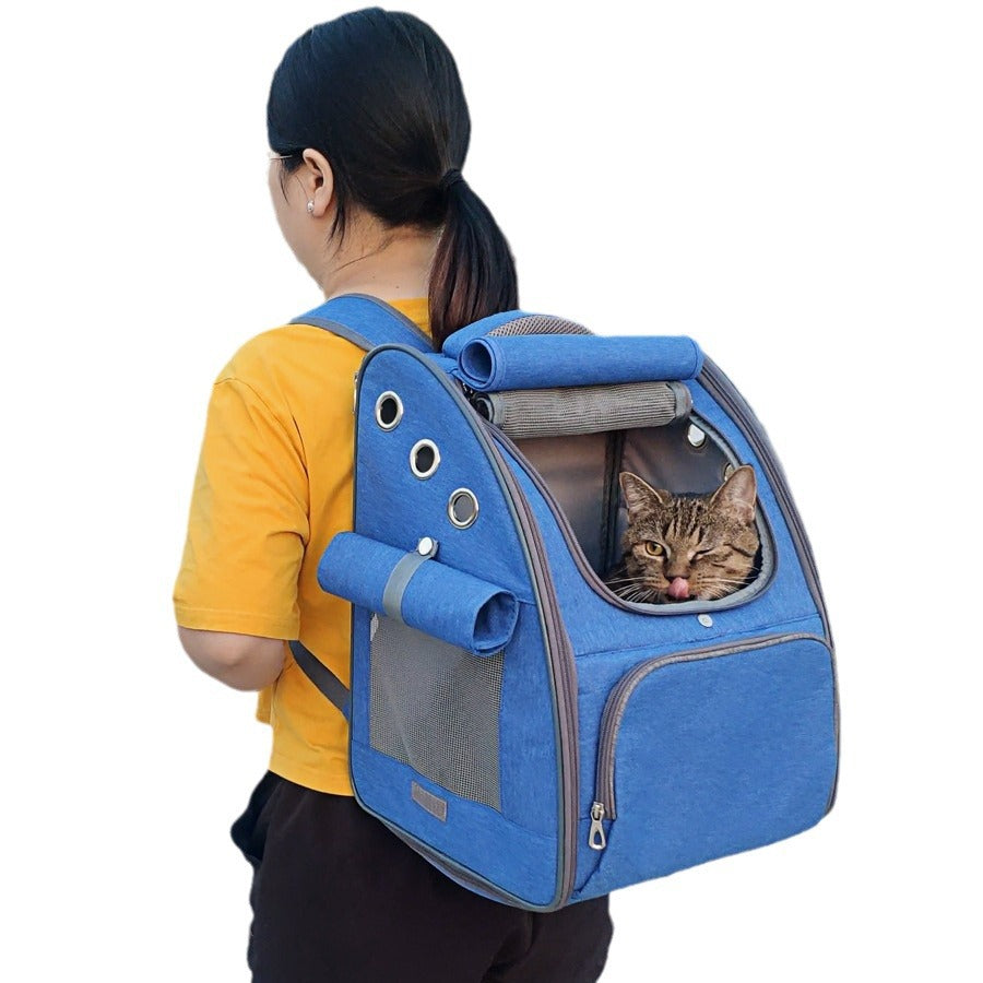 Foldable Breathable Pet Carrier Backpack For Travel