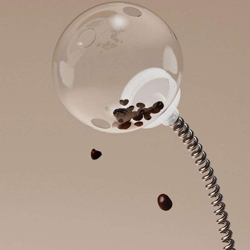 Pet Interactive Auto-Balancing Food Puzzle Ball Slow Feeder Toy