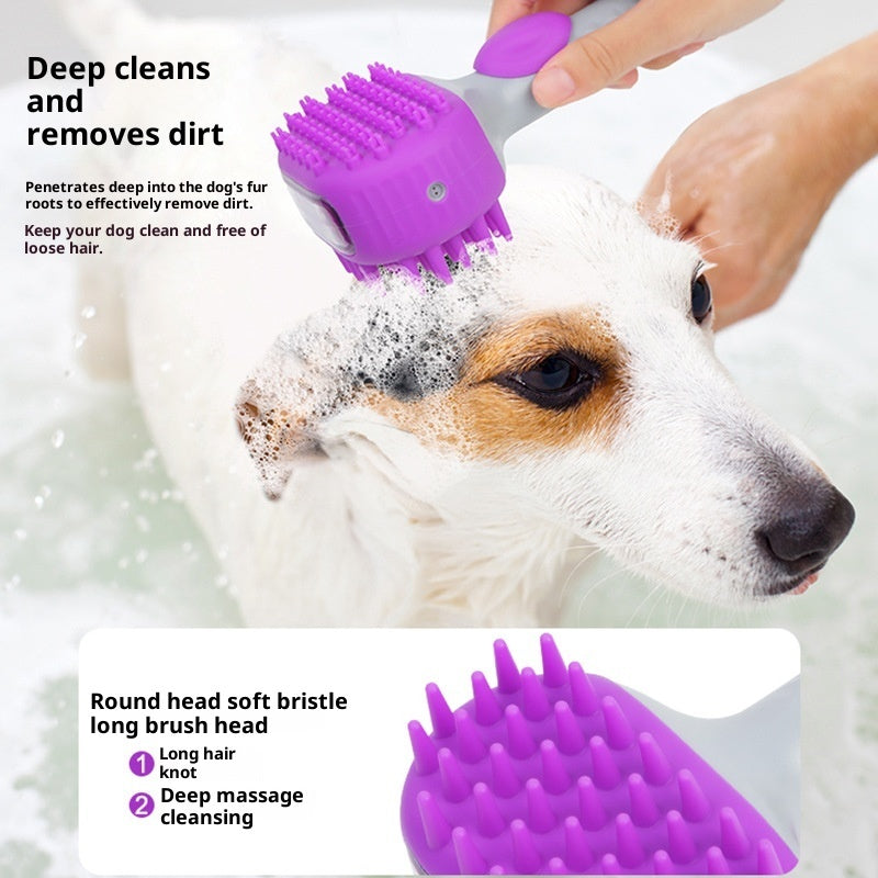 Pet Shower Brush Bath Hair Cleaning Massage Brush