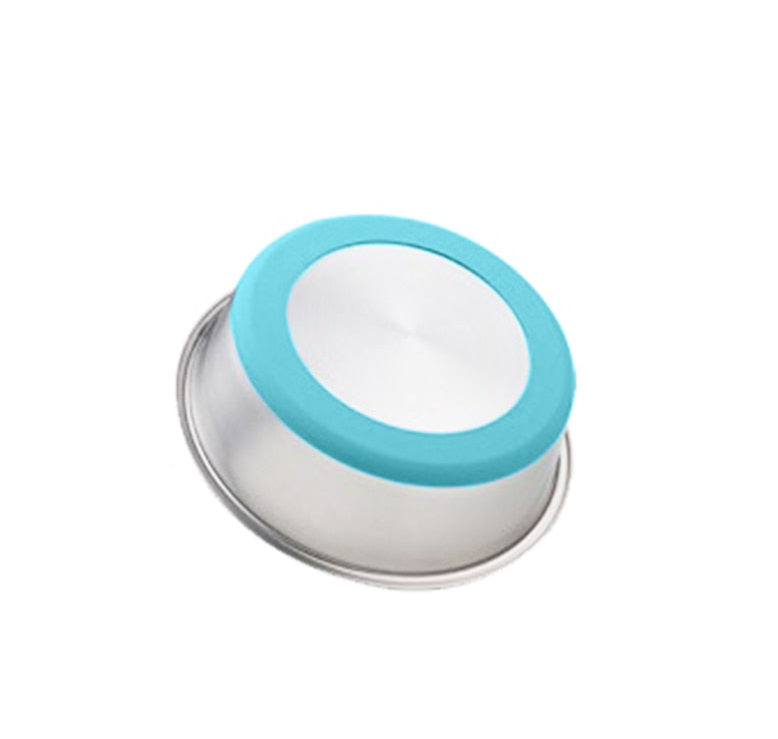 Silicone Stainless Steel Pet Feeding And Drinking Bowl