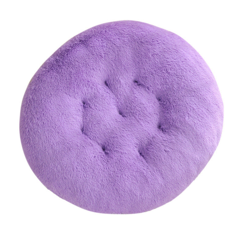 Round Plush Warm Pet Sleeping Mat Bed