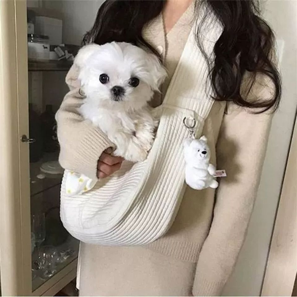 Handmade Breathable Pet Carrier Shoulder Tote Bag