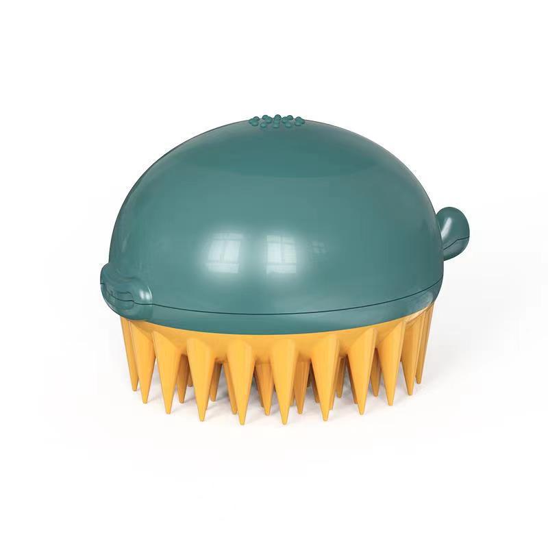 Pet Refillable Body Gel Puffer Bath Brush