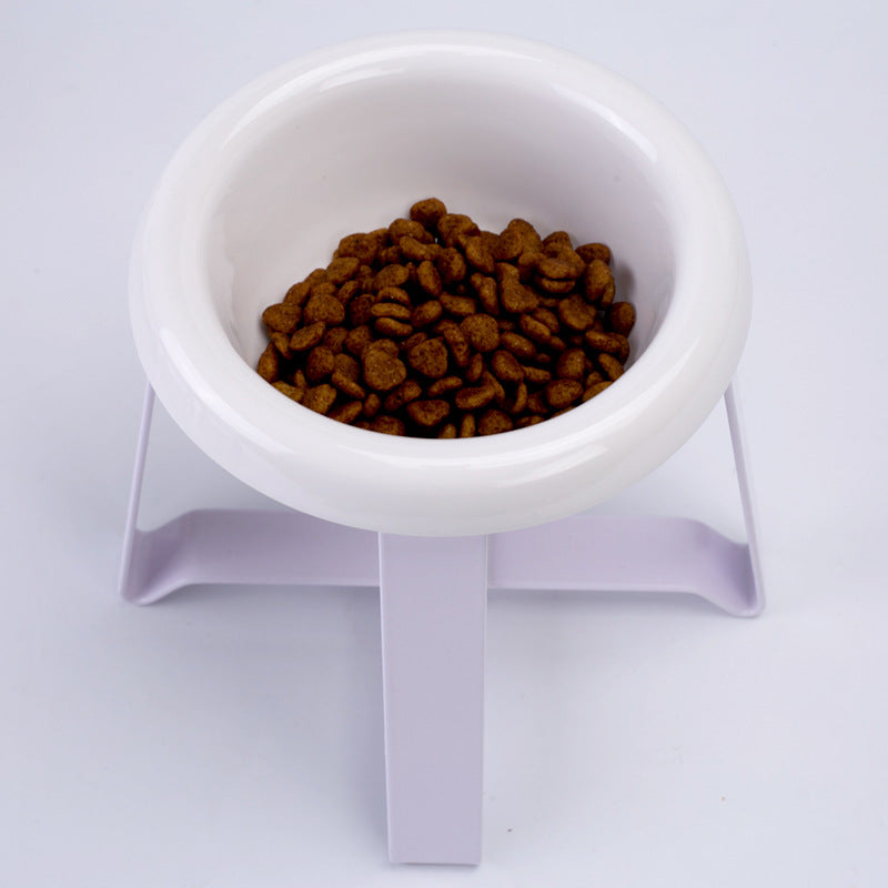 Anti-Slip Pet Feeding Bowl With Iron Stand Set