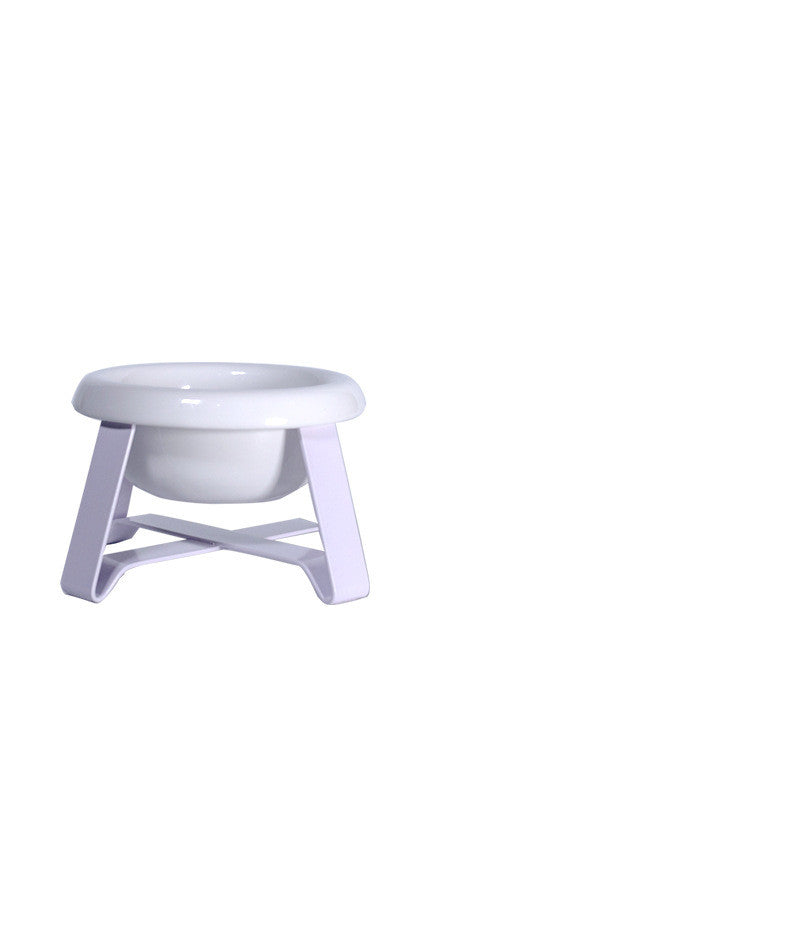 Anti-Slip Pet Feeding Bowl With Iron Stand Set