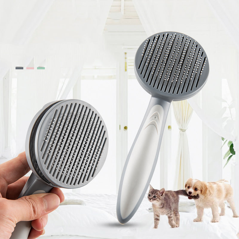 Pet Slicker Grooming Brush For Easy Fur Shedding Cleanup