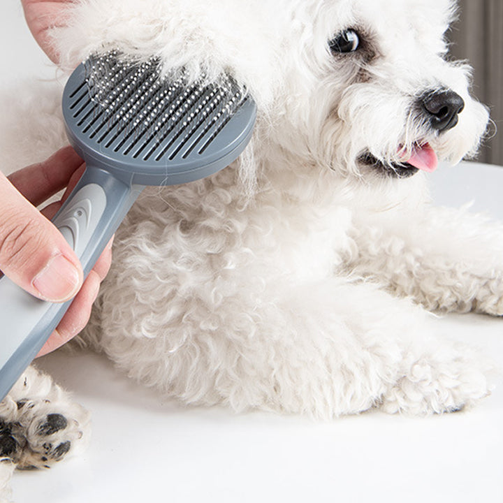 Pet Slicker Grooming Brush For Easy Fur Shedding Cleanup