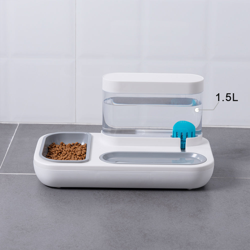 Pet Automatic Feeding And Drinking Fountain Bowl 1.5L
