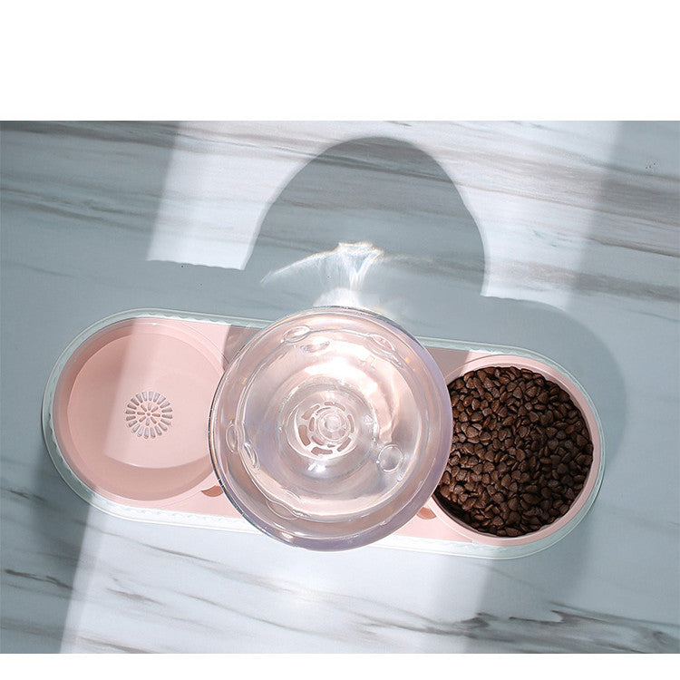 Automatic Pet Feeding And Drinking Water Bowl Dispenser