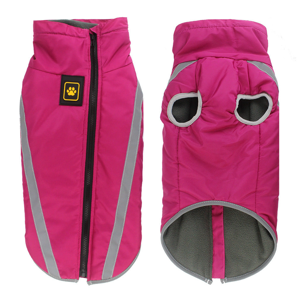 Pet Winter Reflective Padded Warm Jacket Clothing