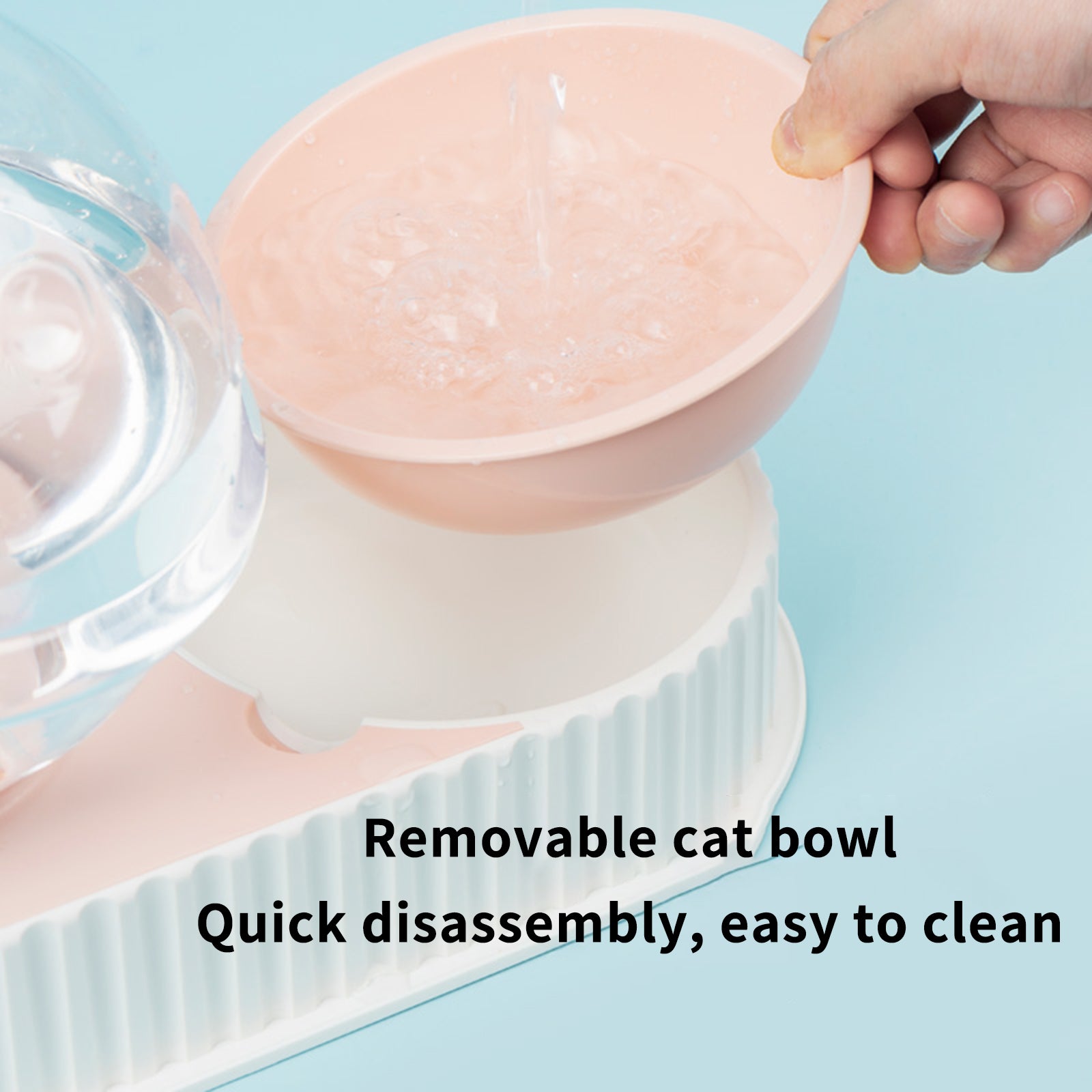 Automatic Pet Feeding And Drinking Water Bowl Dispenser