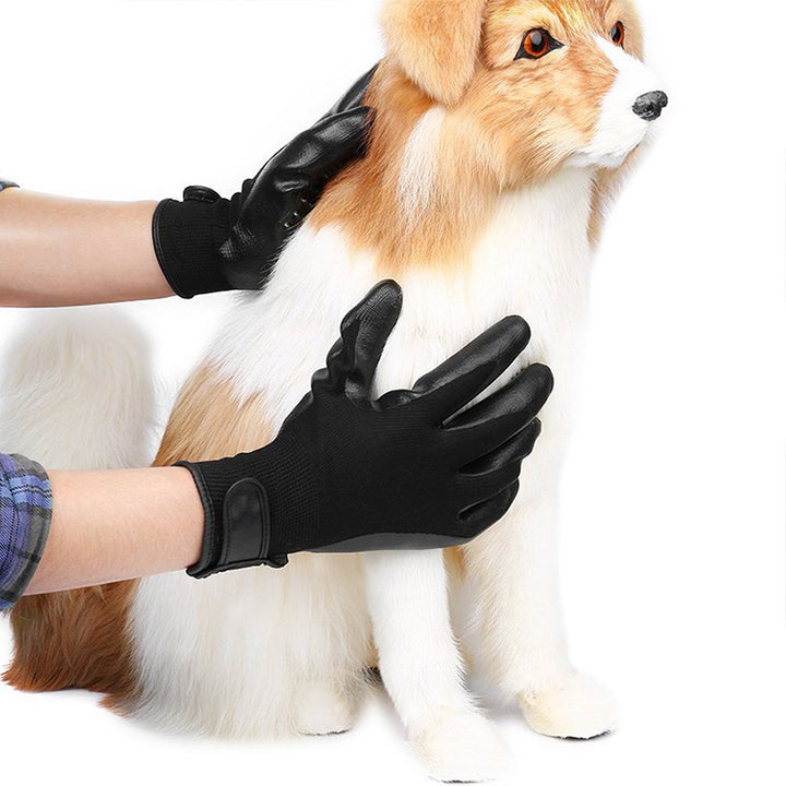 Soft Rubber Pet Grooming Glove Hair Removal Brush