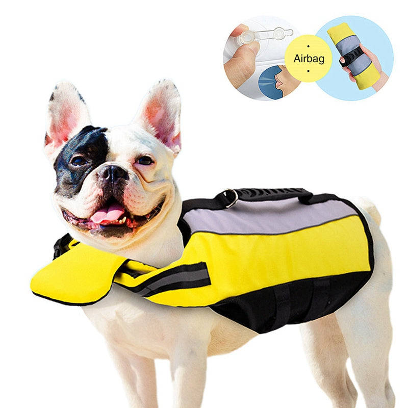 Pet Reflective Airbag Nylon Life Jacket Clothing