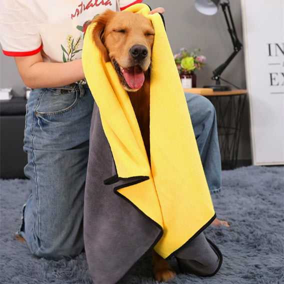 Pet Super Absorbent Quick Dry Bath Towel For Grooming