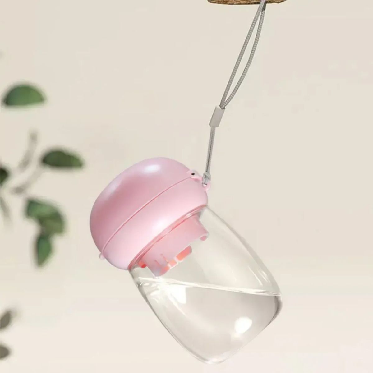 Portable Pet Water Bottle With Feeding Bowl For Travel