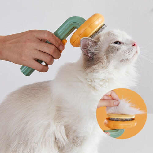 Self Cleaning Pet Slicker Brush For Grooming Hair Removal