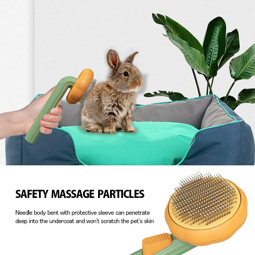 Self Cleaning Pet Slicker Brush For Grooming Hair Removal
