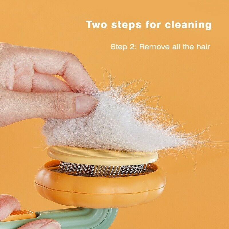 Self Cleaning Pet Slicker Brush For Grooming Hair Removal