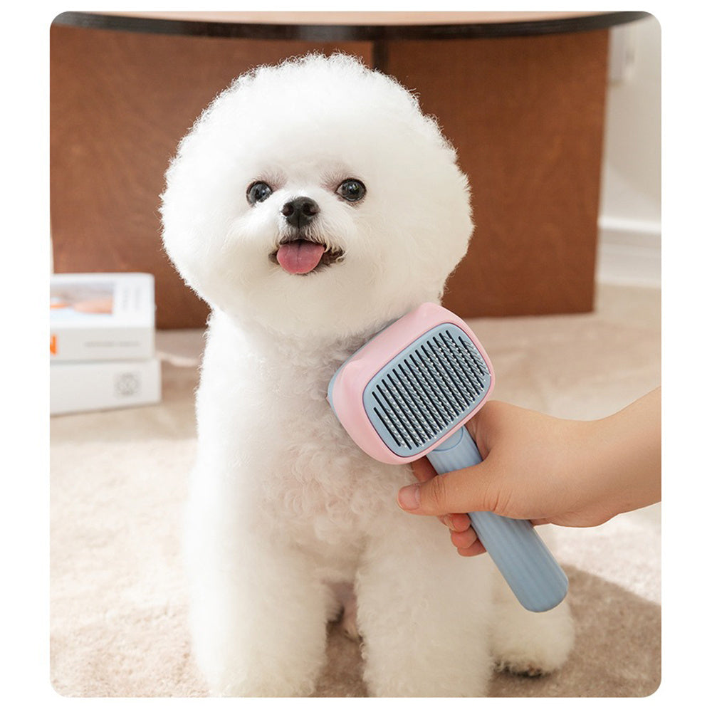 Pet Deshedding Grooming Brush For Hair Reduction