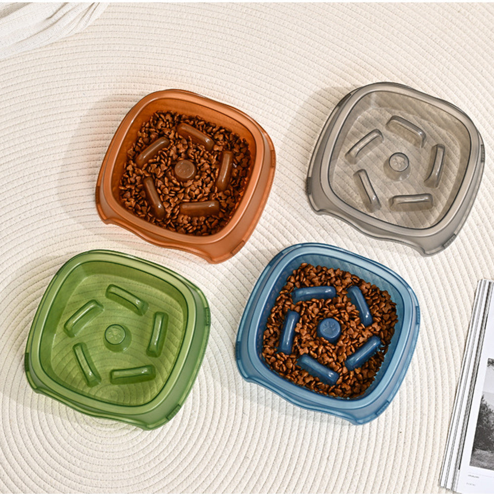 Anti-Choking Pet Slow Feeding Water Bowl
