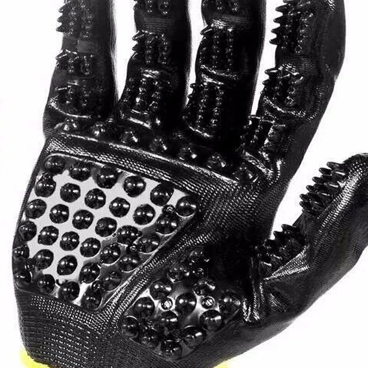 Soft Rubber Pet Grooming Glove Hair Removal Brush