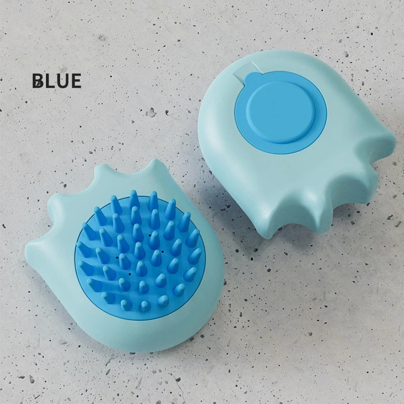 Pet Bath Massage Brush Comb With Shampoo Box Cleaning Supplies
