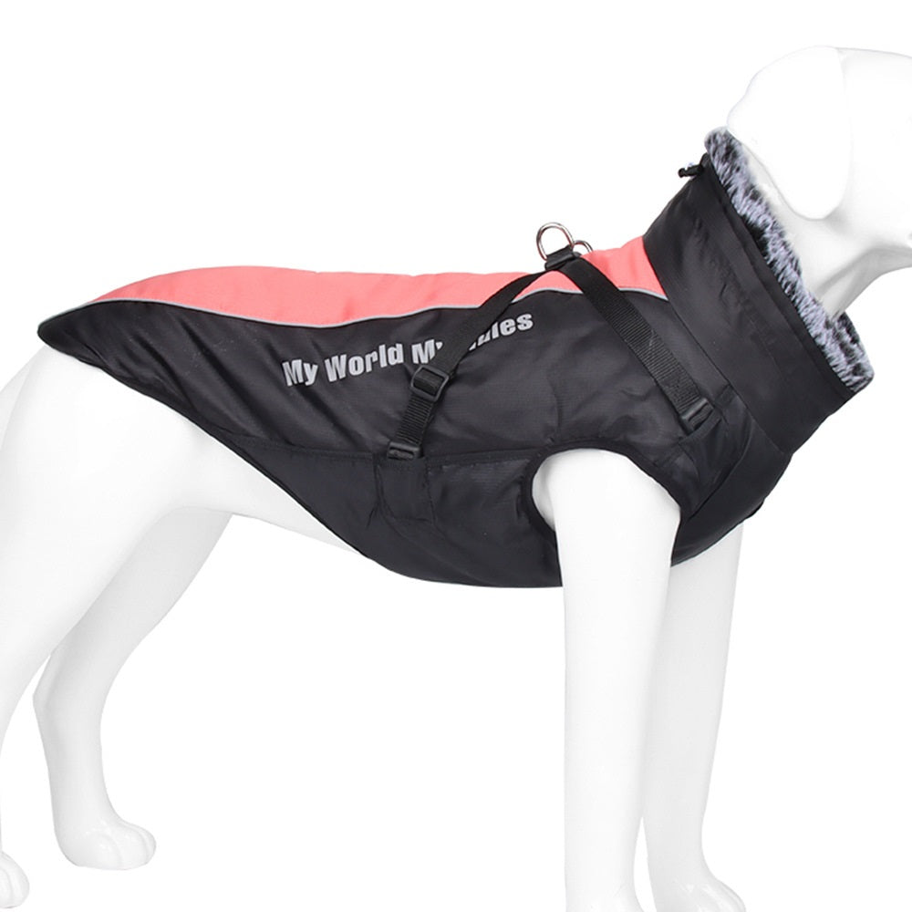Pet Waterproof Reflective Winter Jacket For Outdoor Wear