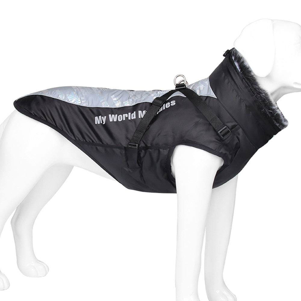 Pet Waterproof Reflective Winter Jacket For Outdoor Wear