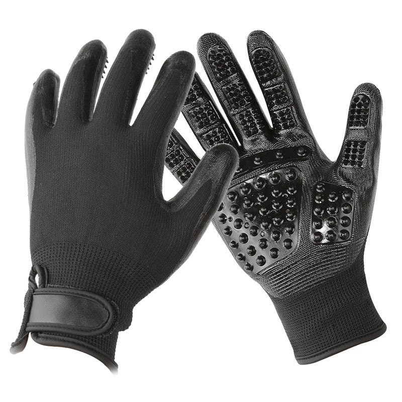 Soft Rubber Pet Grooming Glove Hair Removal Brush