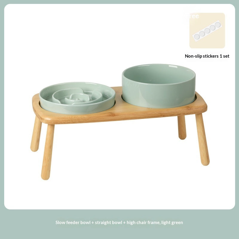 Pet Ceramic Slow Feeding Anti Choking Bowl