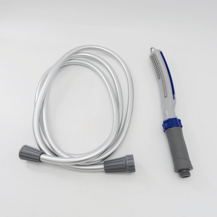 Pet Bath Brush With Water Hose Attachment