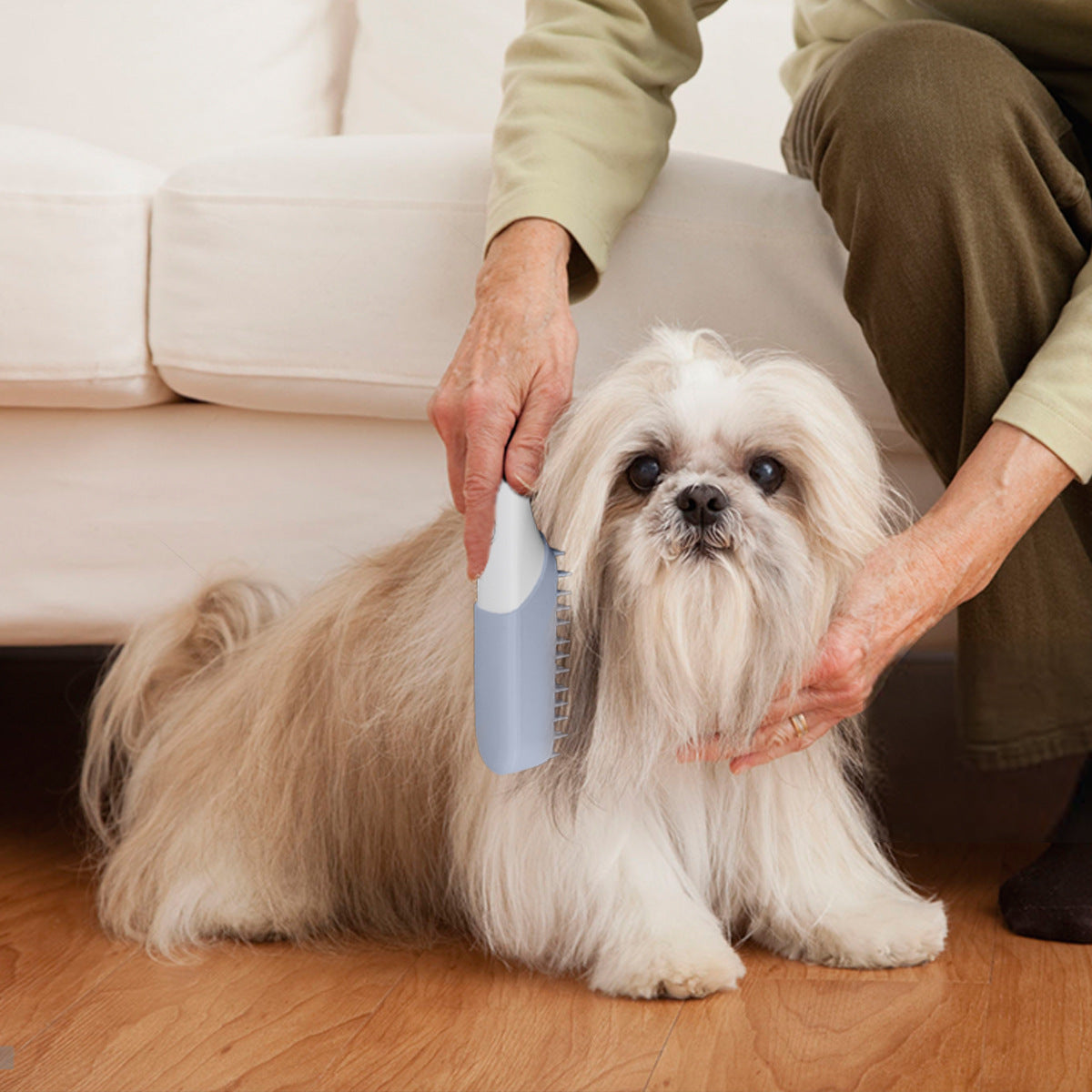 Pet Silicone Massage Brush Comb Deodorizing Sterilizing Fur Removal Handl