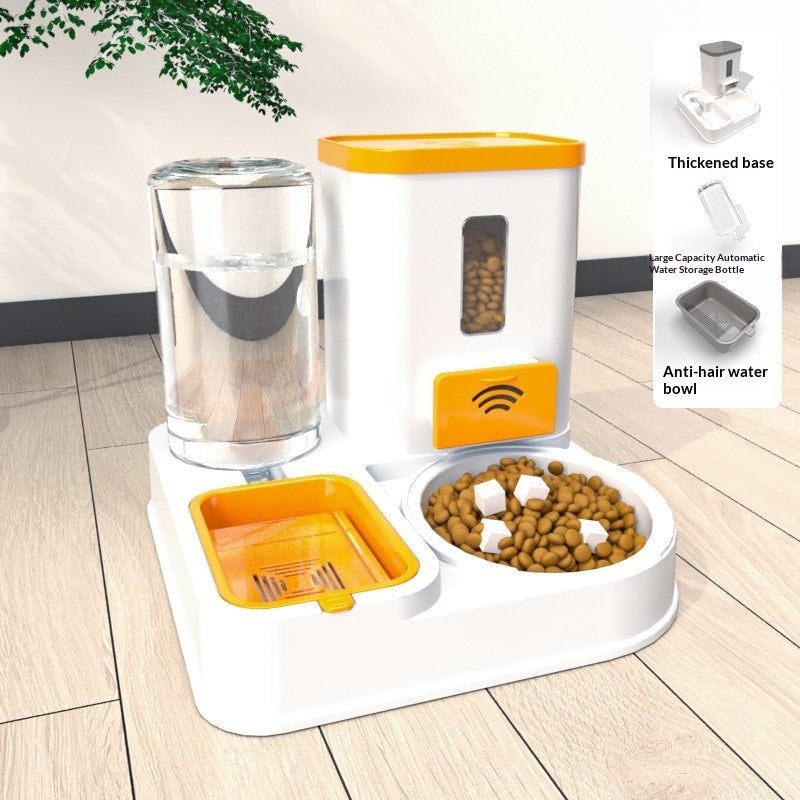 Pet Feeding And Drinking Station With Bowl