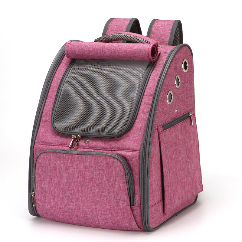 Foldable Breathable Pet Carrier Backpack For Travel