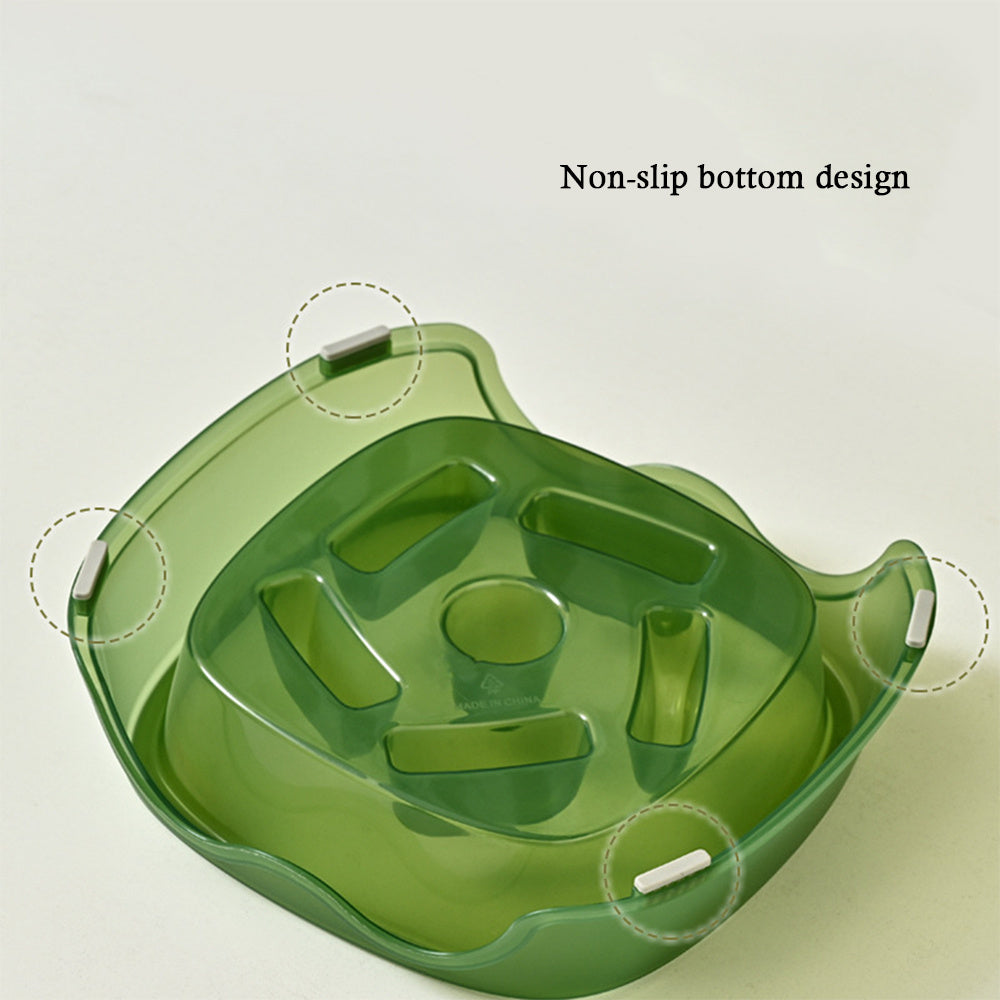 Anti-Choking Pet Slow Feeding Water Bowl