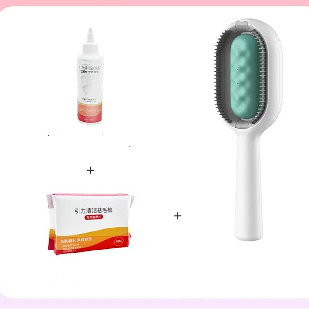 Pet Grooming Brush With Tank For Hair Removal Tool
