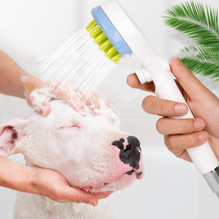 Pet Cleaning Massage Comb Bath Brush With Shower Head Attachment