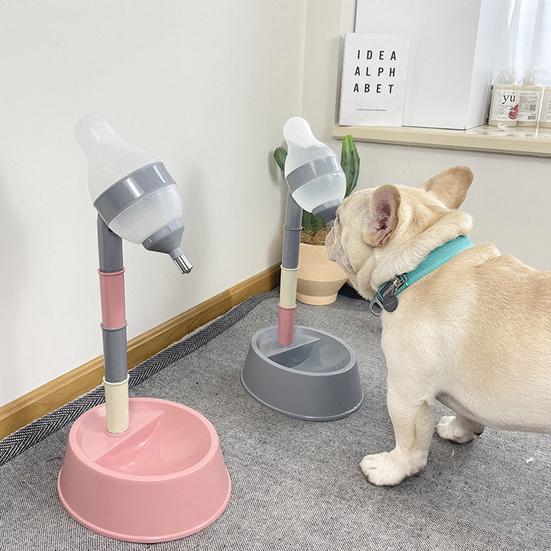 Pet Adjustable Height Automatic Water Dispenser Feeder Bowl