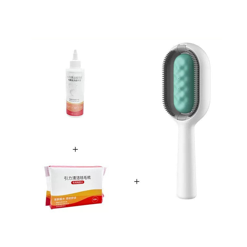 Pet Grooming Brush With Tank For Hair Removal Tool