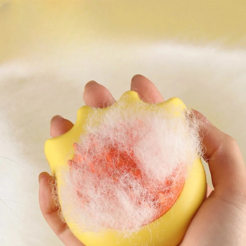 Pet Bath Massage Brush Comb With Shampoo Box Cleaning Supplies
