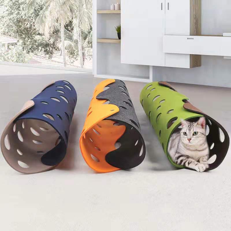 Pet Removable Felt Tunnel Interactive Toy