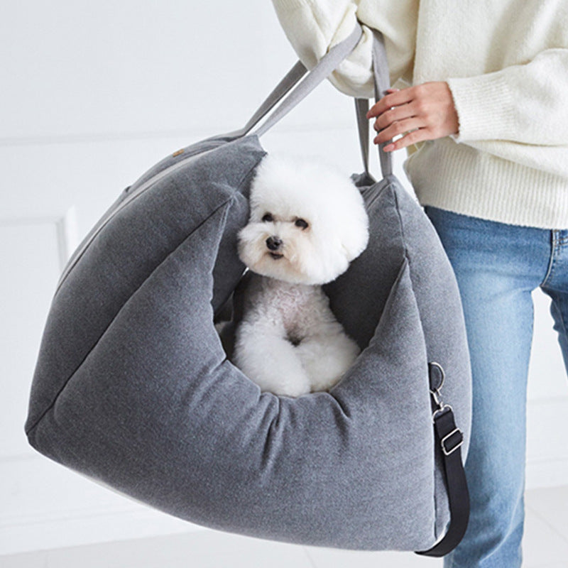 Waterproof Pet Car Seat Carrier With Breathable Mesh