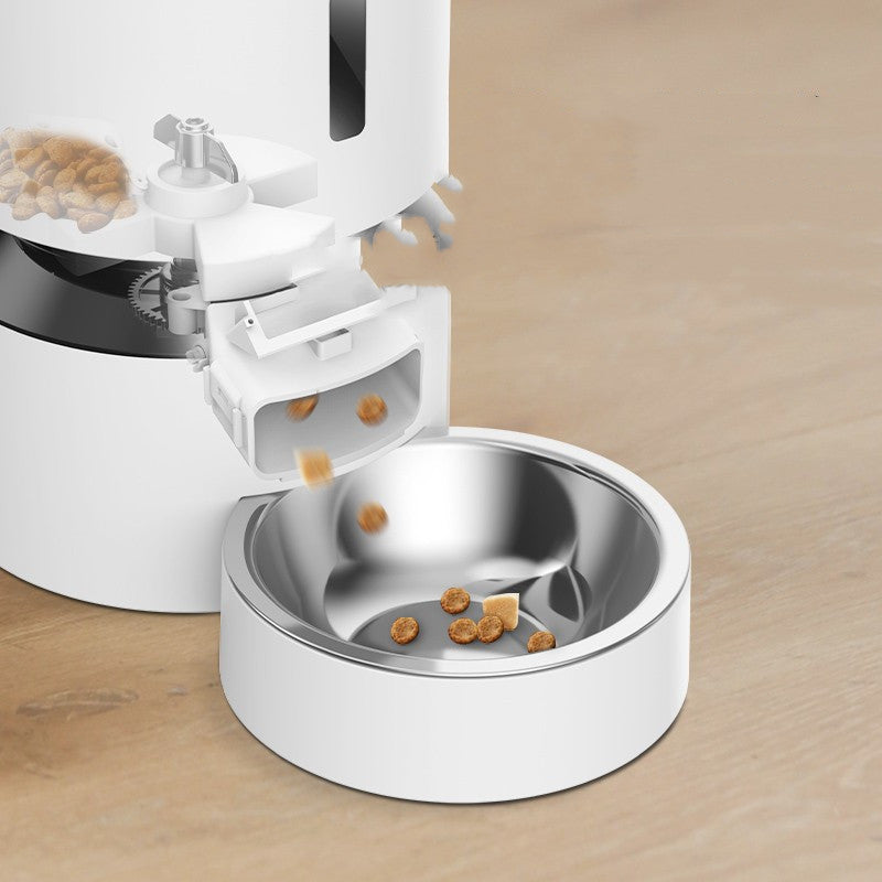 Pet Capsule Automatic Feeder Double Bowl System