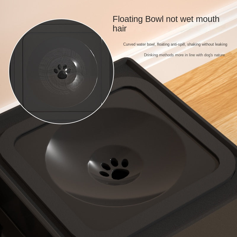 Adjustable Height Pet Double Stainless Bowl Stand