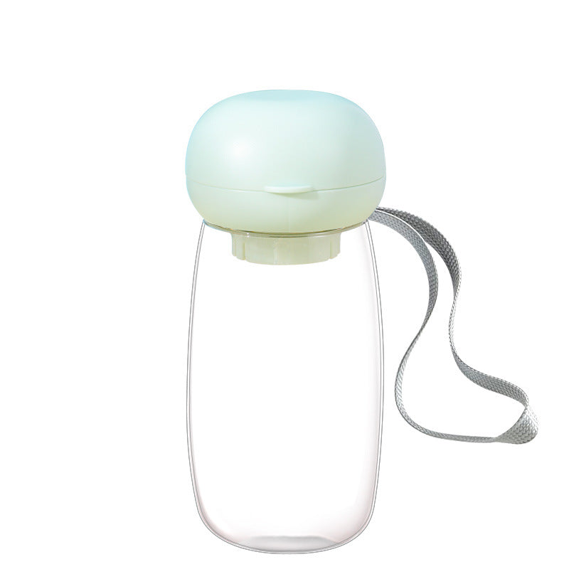 Portable Pet Water Bottle With Feeding Bowl For Travel